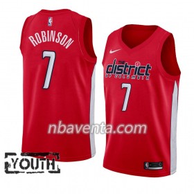 Camiseta Niños Washington Wizards Devin Robinson 7 2018-19 Nike Rojo Swingman
